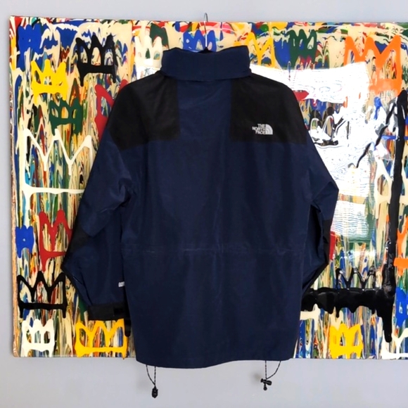 THE NORTH FACE GORE-TEX Jacket Kids XL Navy Blue + black. Outdoor Hiking. RARE. - Picture 3 of 13